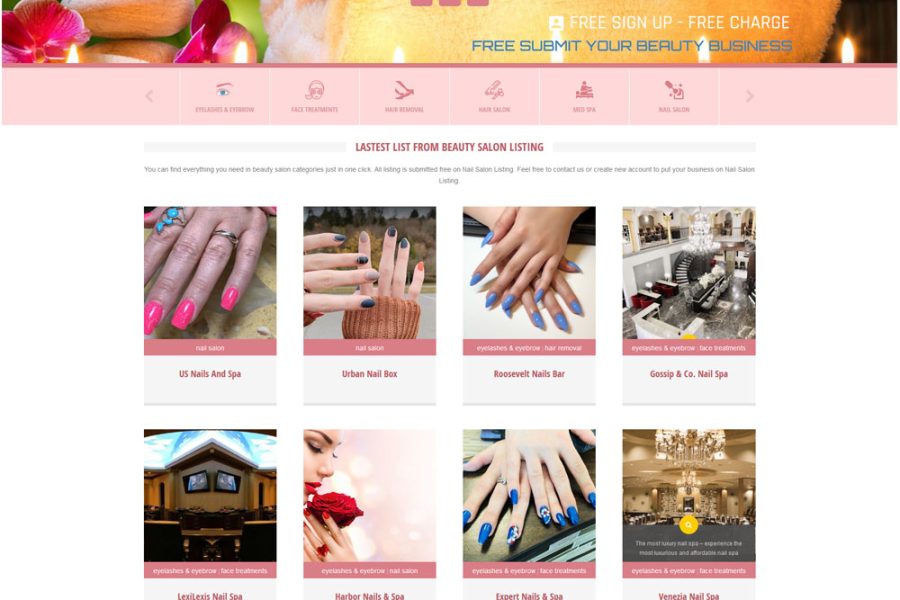Nail Salon Listing
